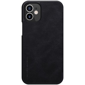 Husa pentru iPhone 12 / 12 Pro - Nillkin QIN Leather Case - Black