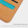 Husa pentru OnePlus Nord N100 - Nillkin QIN Leather Case - Brown