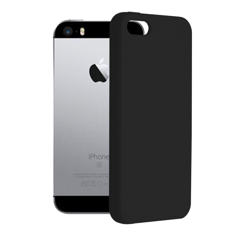 Husa pentru iPhone 5 / 5s / SE - Techsuit Soft Edge Silicone - Black