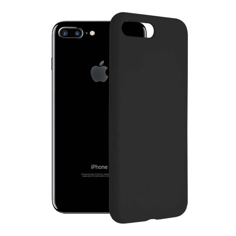 Husa pentru iPhone 7 Plus / 8 Plus - Techsuit Soft Edge Silicone - Black