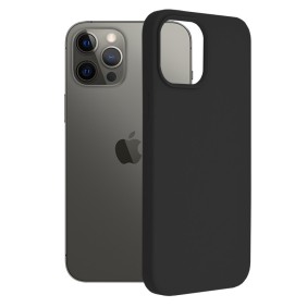 Husa pentru iPhone 12 Pro Max - Techsuit Soft Edge Silicone - Black
