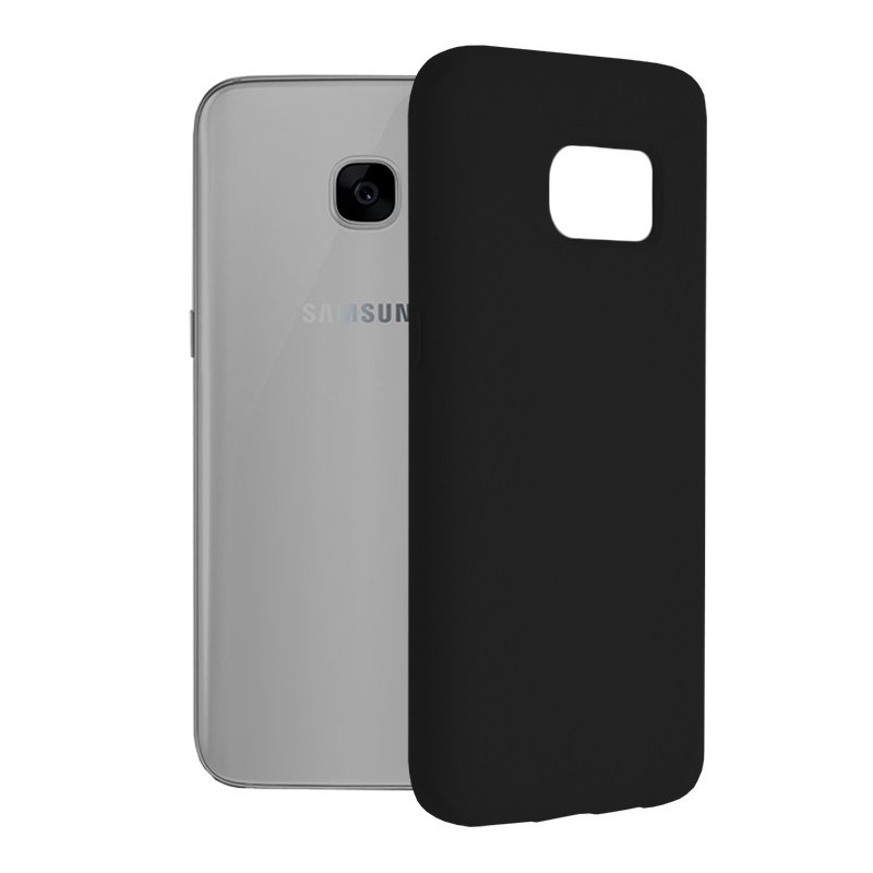 Husa pentru Samsung Galaxy S7 - Techsuit Soft Edge Silicone - Black