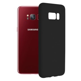 Husa pentru Samsung Galaxy S8 - Techsuit Soft Edge Silicone - Black