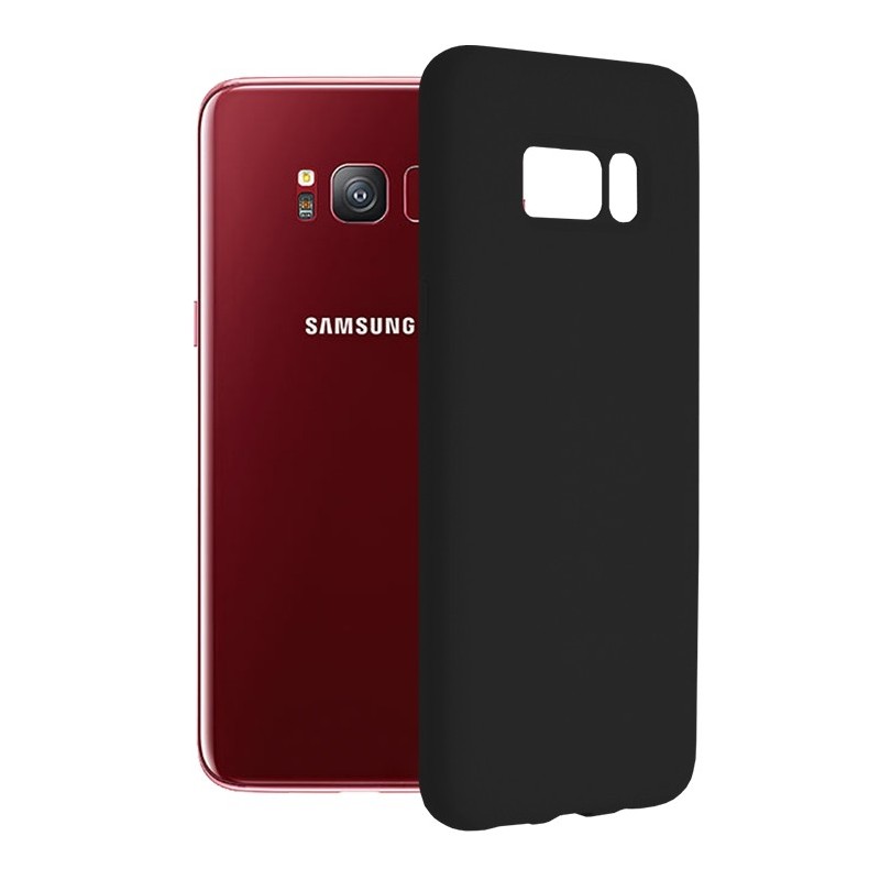 Husa pentru Samsung Galaxy S8 - Techsuit Soft Edge Silicone - Black