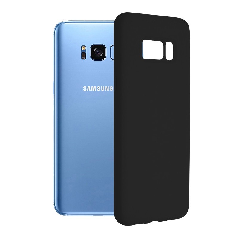 Husa pentru Samsung Galaxy S8 Plus - Techsuit Soft Edge Silicone - Black
