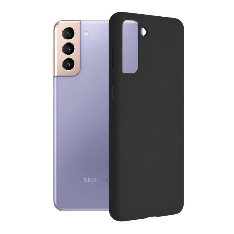 Husa pentru Samsung Galaxy S21 5G - Techsuit Soft Edge Silicone - Black