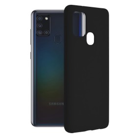 Husa pentru Samsung Galaxy A21s - Techsuit Soft Edge Silicone - Black