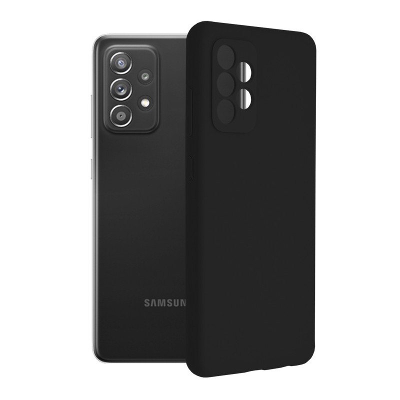 Husa pentru Samsung Galaxy A72 4G / A72 5G - Techsuit Soft Edge Silicone - Black