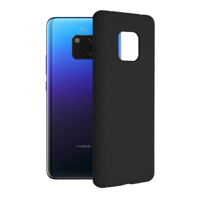 Husa pentru Huawei Mate 20 Pro - Techsuit Soft Edge Silicone - Black