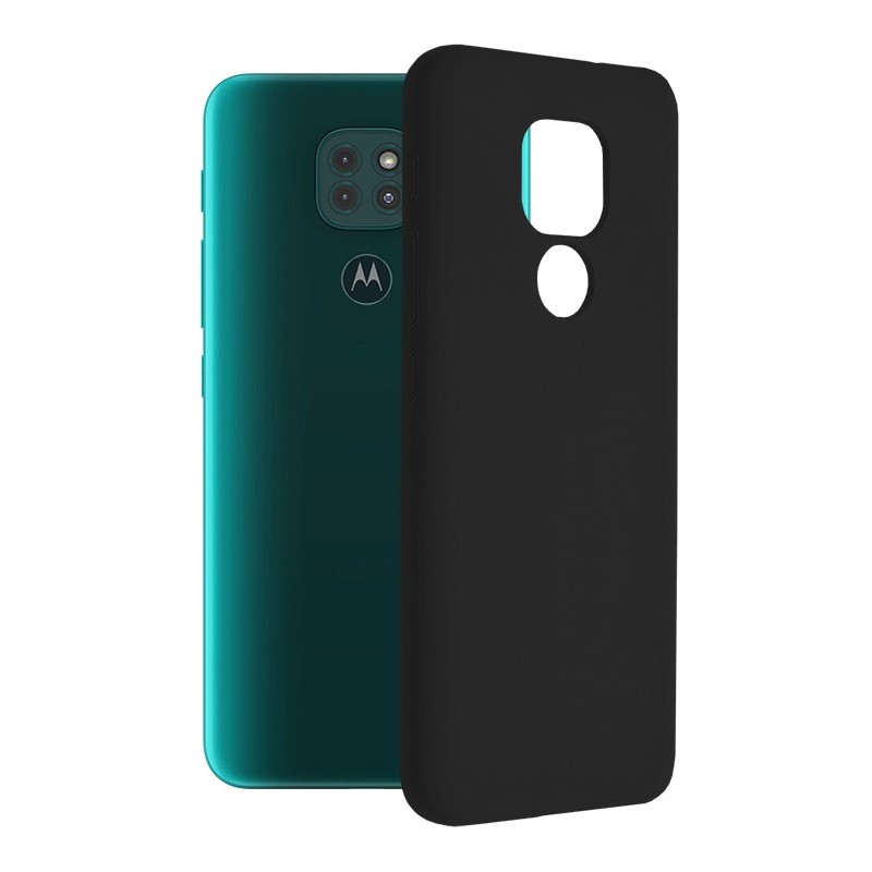 Husa pentru Motorola Moto E7 Plus / Moto G9 Play - Techsuit Soft Edge Silicone - Black