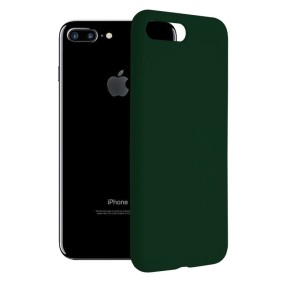 Husa pentru iPhone 7 Plus / 8 Plus - Techsuit Soft Edge Silicone - Dark Green