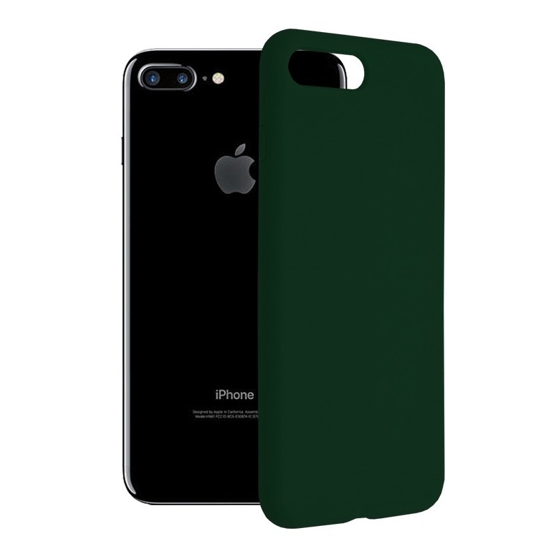 Husa pentru iPhone 7 Plus / 8 Plus - Techsuit Soft Edge Silicone - Dark Green