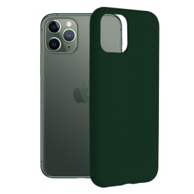Husa pentru iPhone 11 Pro - Techsuit Soft Edge Silicone - Dark Green