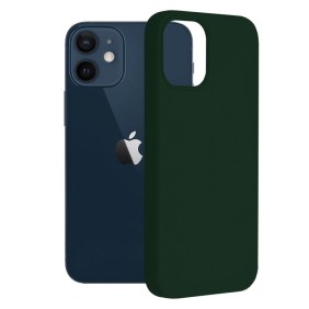 Husa pentru iPhone 12 mini - Techsuit Soft Edge Silicone - Dark Green