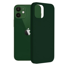 Husa pentru iPhone 12 / 12 Pro - Techsuit Soft Edge Silicone - Dark Green