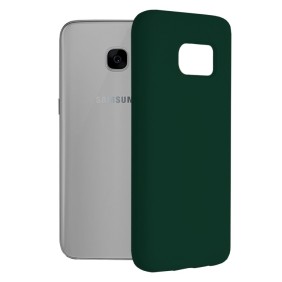 Husa pentru Samsung Galaxy S7 - Techsuit Soft Edge Silicone - Dark Green