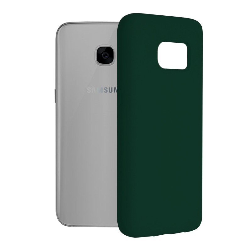 Husa pentru Samsung Galaxy S7 - Techsuit Soft Edge Silicone - Dark Green