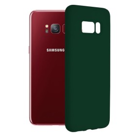Husa pentru Samsung Galaxy S8 - Techsuit Soft Edge Silicone - Dark Green