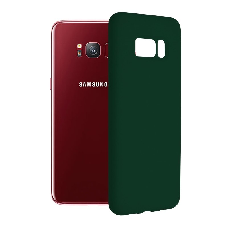 Husa pentru Samsung Galaxy S8 - Techsuit Soft Edge Silicone - Dark Green