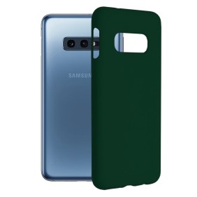 Husa pentru Samsung Galaxy S10e - Techsuit Soft Edge Silicone - Dark Green