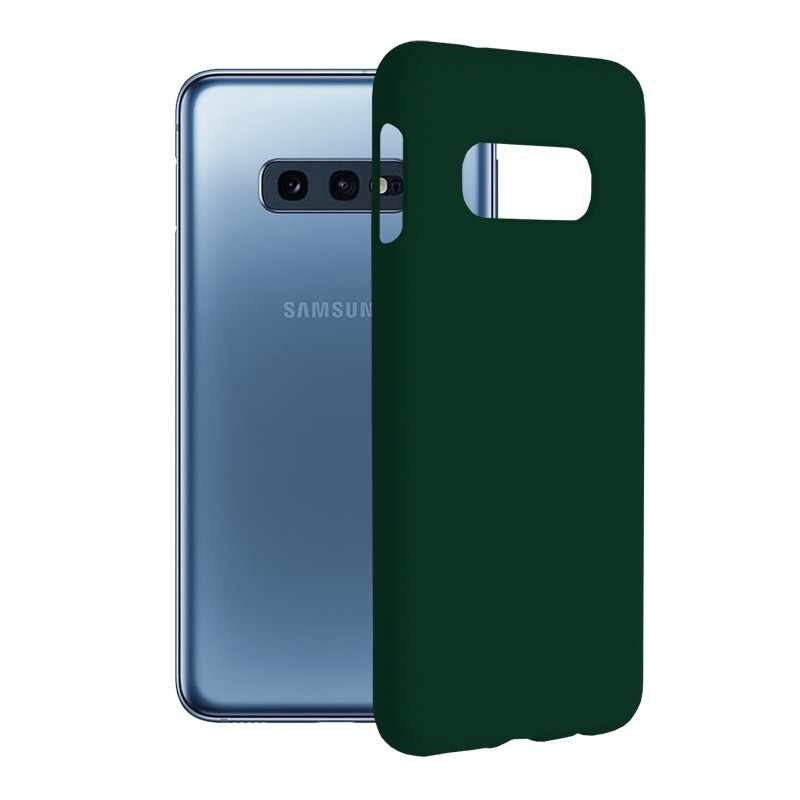 Husa pentru Samsung Galaxy S10e - Techsuit Soft Edge Silicone - Dark Green