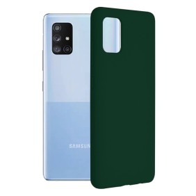 Husa pentru Samsung Galaxy A71 4G - Techsuit Soft Edge Silicone - Dark Green