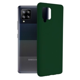 Husa pentru Samsung Galaxy A42 5G - Techsuit Soft Edge Silicone - Dark Green