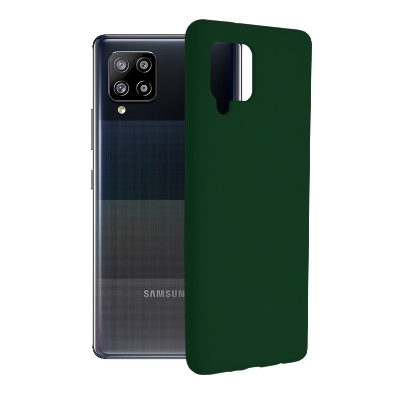 Husa pentru Samsung Galaxy A42 5G - Techsuit Soft Edge Silicone - Dark Green