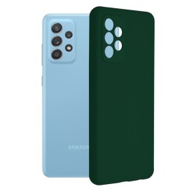 Husa pentru Samsung Galaxy A52 4G / A52 5G / A52s 5G - Techsuit Soft Edge Silicone - Dark Green