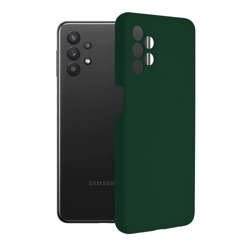 Husa pentru Samsung Galaxy A32 5G - Techsuit Soft Edge Silicone - Dark Green