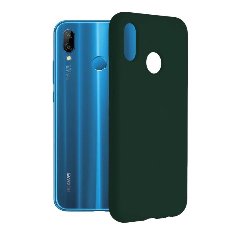 Husa pentru Huawei P20 Lite - Techsuit Soft Edge Silicone - Dark Green