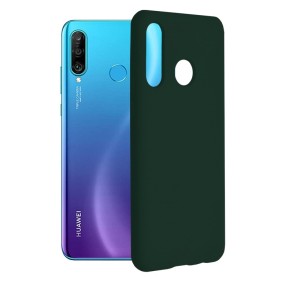 Husa pentru Huawei P30 lite / P30 lite New Edition - Techsuit Soft Edge Silicone - Dark Green