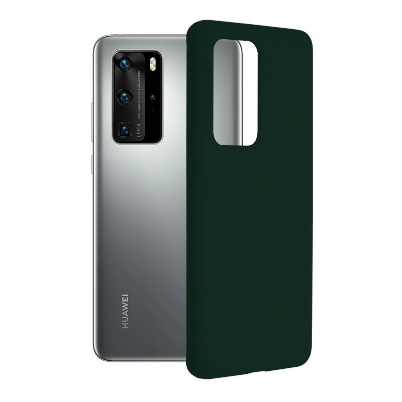 Husa pentru Huawei P40 Pro - Techsuit Soft Edge Silicone - Dark Green