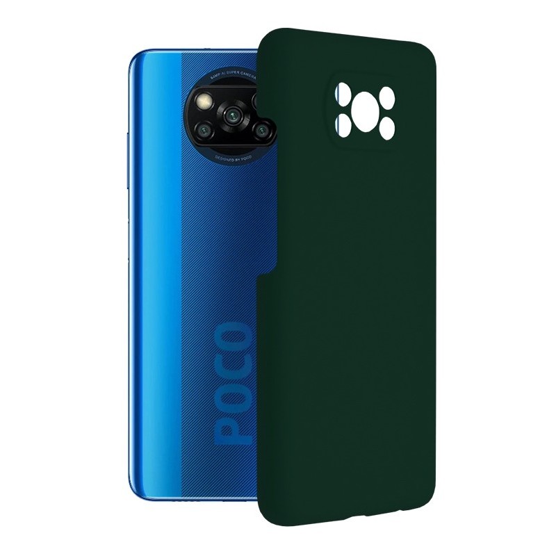 Husa pentru Xiaomi Poco X3 / Poco X3 NFC / Poco X3 Pro - Techsuit Soft Edge Silicone - Dark Green