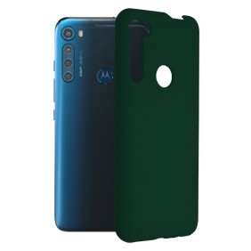 Husa pentru Motorola One Fusion Plus - Techsuit Soft Edge Silicone - Dark Green