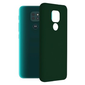 Husa pentru Motorola Moto E7 Plus / Moto G9 Play - Techsuit Soft Edge Silicone - Dark Green