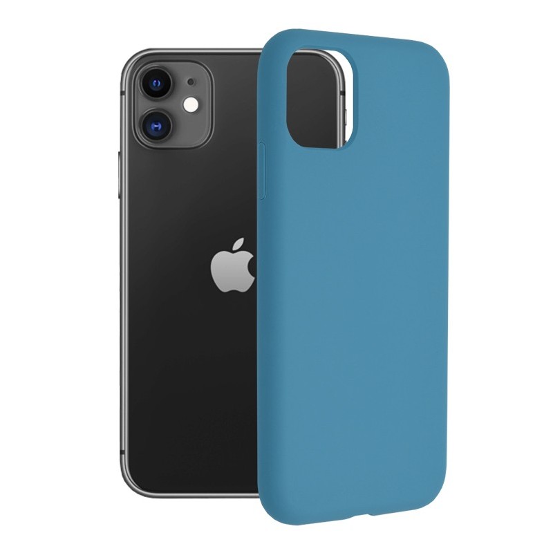 Husa pentru iPhone 11 - Techsuit Soft Edge Silicone - Denim Blue