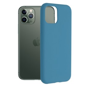 Husa pentru iPhone 11 Pro - Techsuit Soft Edge Silicone - Denim Blue