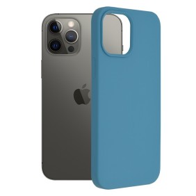 Husa pentru iPhone 12 Pro Max - Techsuit Soft Edge Silicone - Denim Blue