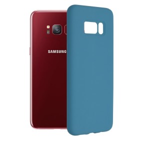 Husa pentru Samsung Galaxy S8 - Techsuit Soft Edge Silicone - Denim Blue