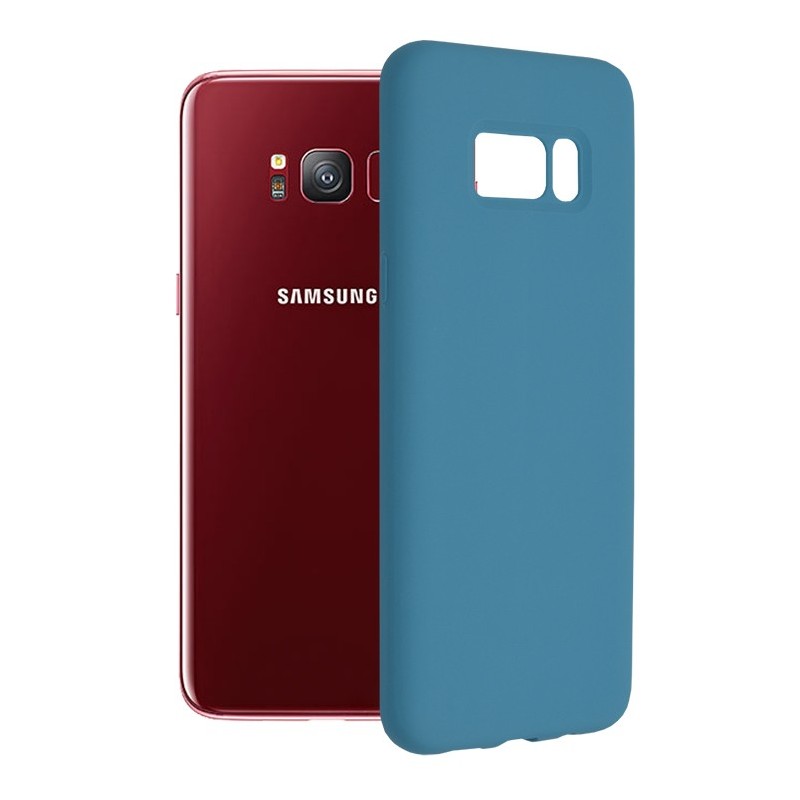 Husa pentru Samsung Galaxy S8 - Techsuit Soft Edge Silicone - Denim Blue