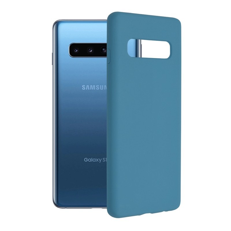 Husa pentru Samsung Galaxy S10 - Techsuit Soft Edge Silicone - Denim Blue