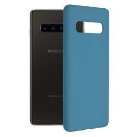 Husa pentru Samsung Galaxy S10 Plus - Techsuit Soft Edge Silicone - Denim Blue