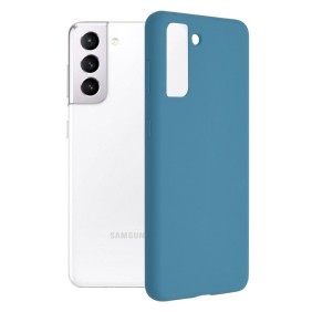 Husa pentru Samsung Galaxy S21 5G - Techsuit Soft Edge Silicone - Denim Blue