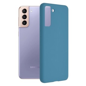 Husa pentru Samsung Galaxy S21 Plus 5G - Techsuit Soft Edge Silicone - Denim Blue