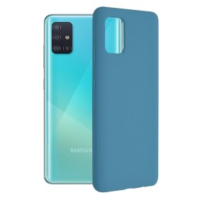 Husa pentru Samsung Galaxy A51 4G - Techsuit Soft Edge Silicone - Denim Blue