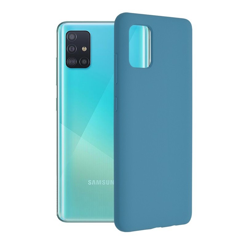 Husa pentru Samsung Galaxy A51 4G - Techsuit Soft Edge Silicone - Denim Blue
