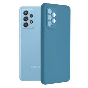 Husa pentru Samsung Galaxy A52 4G / A52 5G / A52s 5G - Techsuit Soft Edge Silicone - Denim Blue