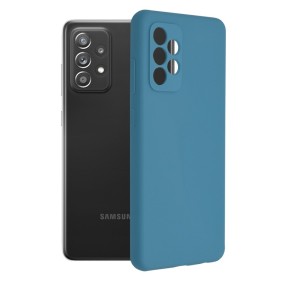 Husa pentru Samsung Galaxy A72 4G / A72 5G - Techsuit Soft Edge Silicone - Denim Blue