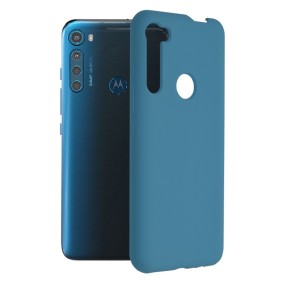 Husa pentru Motorola One Fusion Plus - Techsuit Soft Edge Silicone - Denim Blue
